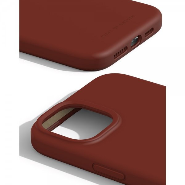 iPhone 15 Plus Skal Silicone Case MagSafe Dark Amber
