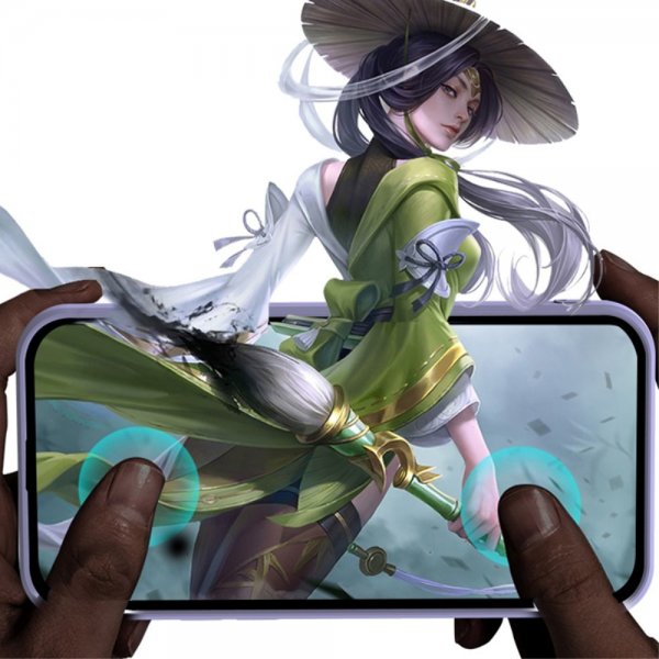 iPhone 15 Plus Skal Silikontextur Lila