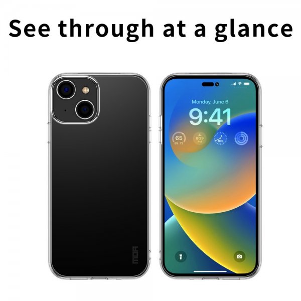 iPhone 15 Plus Skal Transparent TPU Klar
