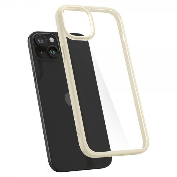 iPhone 15 Plus Skal Ultra Hybrid Mute Beige