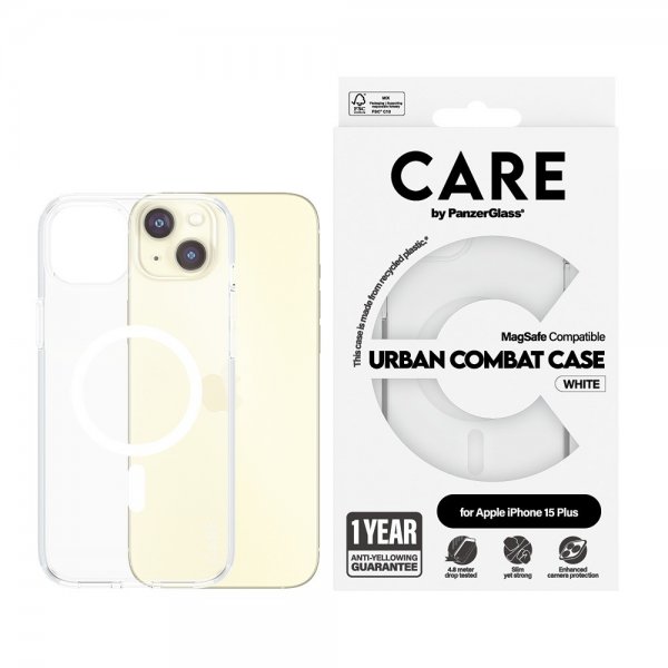 iPhone 15 Plus Skal Urban Combat MagSafe Vit