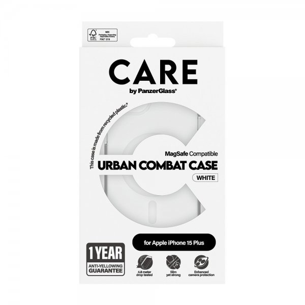 iPhone 15 Plus Skal Urban Combat MagSafe Vit