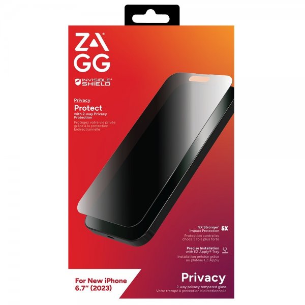 iPhone 15 Plus Skärmskydd Glass Elite Privacy