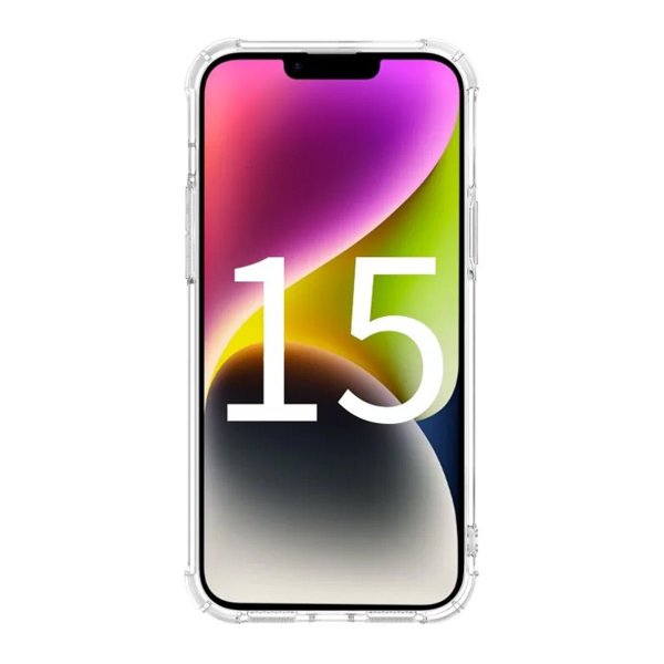 iPhone 15 Plus Skal Stöttålig Transparent