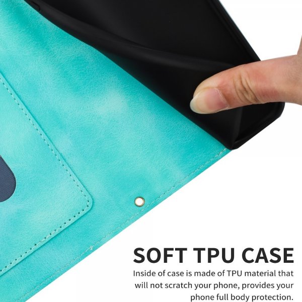 iPhone 15 Pro Fodral Blommönster Grön