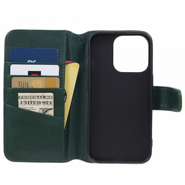 iPhone 15 Pro Fodral Essential Leather Juniper Green