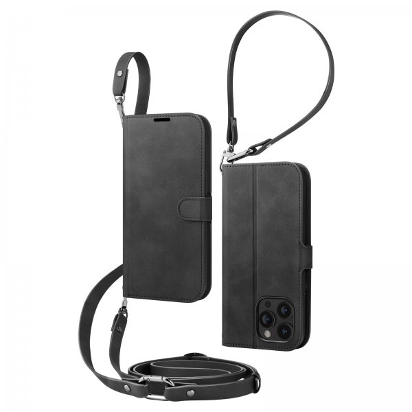 iPhone 15 Pro Fodral Wallet S Pro Svart