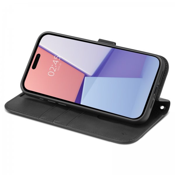 iPhone 15 Pro Fodral Wallet S Pro Svart