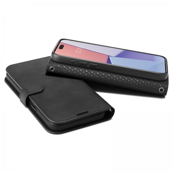 iPhone 15 Pro Fodral Wallet S Pro Svart