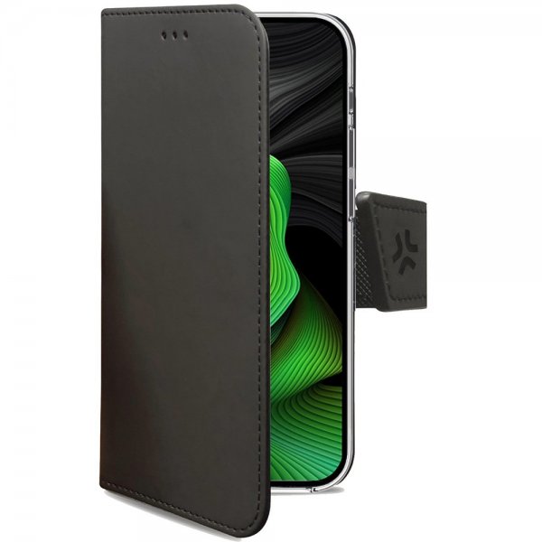 iPhone 15 Pro Fodral Wally Wallet Case Svart