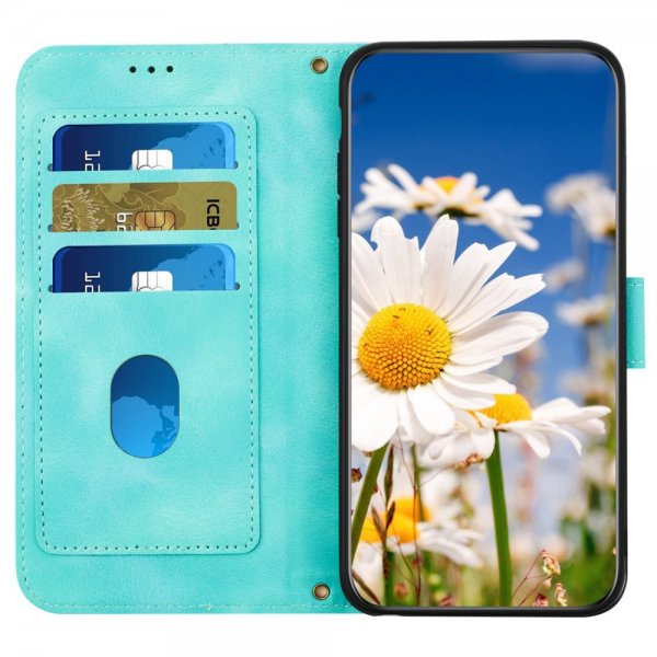 iPhone 15 Pro Max Fodral Blommönster Grön