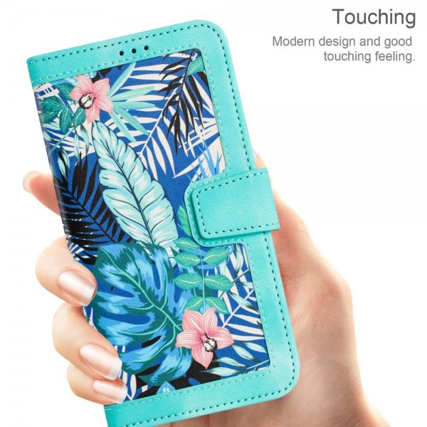 iPhone 15 Pro Max Fodral Blommönster Grön