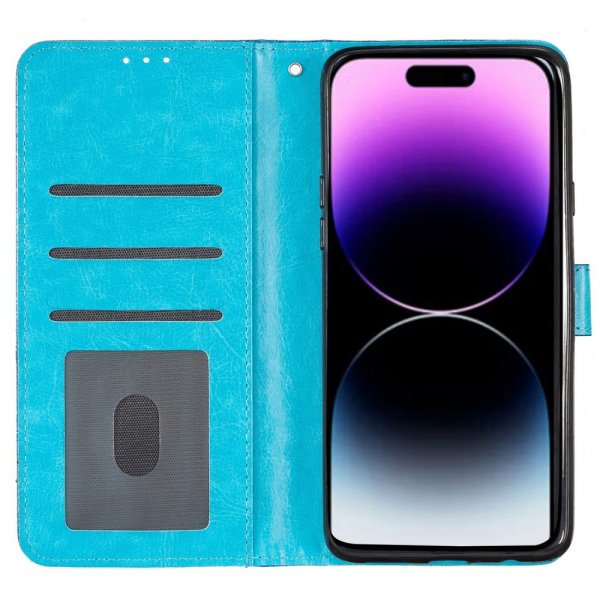 iPhone 15 Pro Max Fodral Glitter Blå