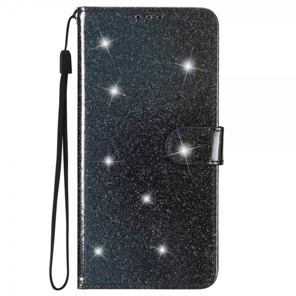 iPhone 15 Pro Max Fodral Glitter Svart