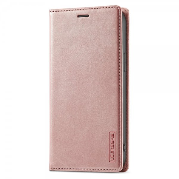 iPhone 15 Pro Max Fodral med Kortfack Flip Roseguld