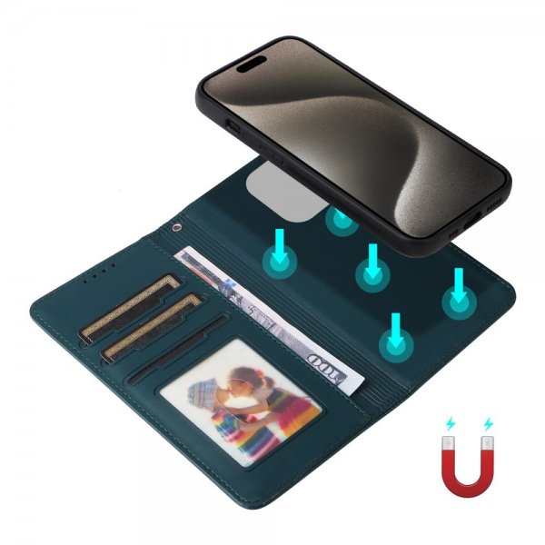 iPhone 15 Pro Max Fodral med Löstagbart Skal 005 Blå