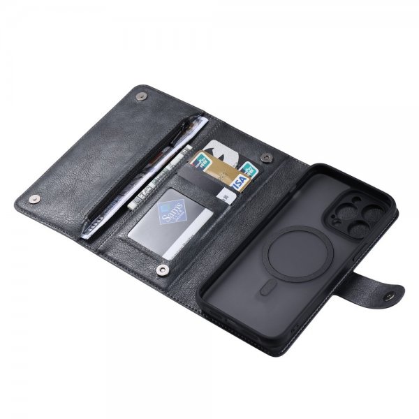 iPhone 15 Pro Max Fodral med Löstagbart Skal GV Series MagSafe Svart