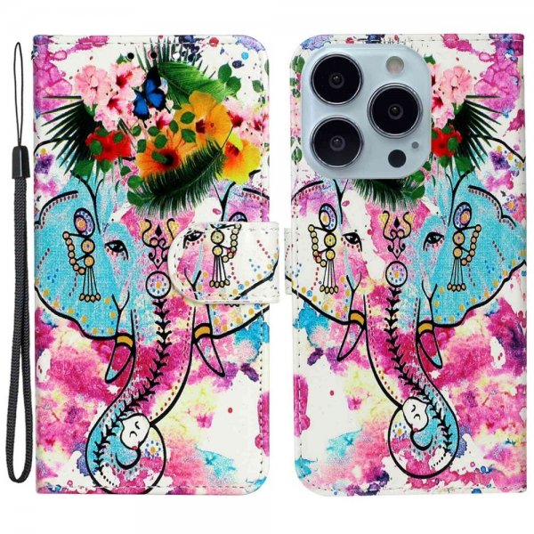 iPhone 15 Pro Max Fodral Motiv Elefantmönster