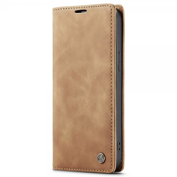 iPhone 15 Pro Max Fodral Retro Flip Brun