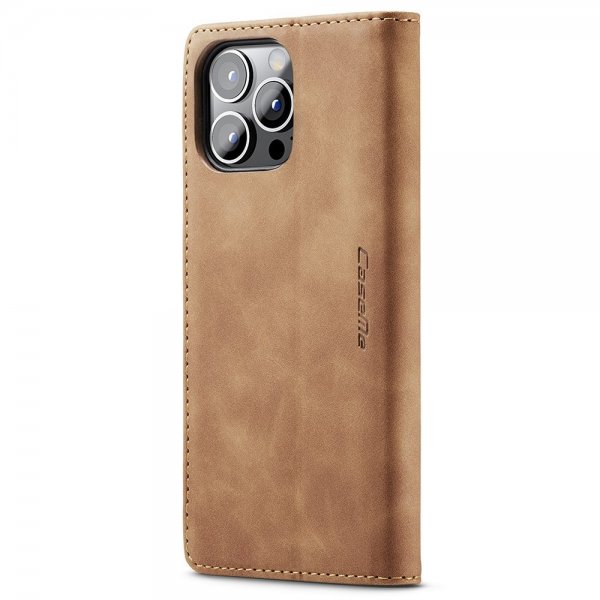 iPhone 15 Pro Max Fodral Retro Flip Brun