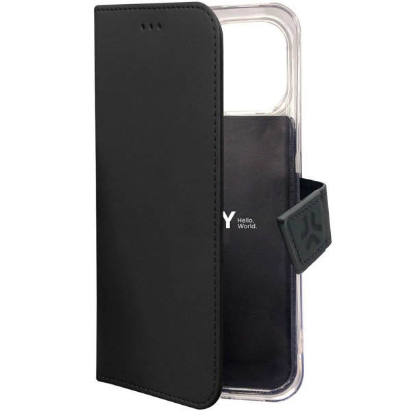 iPhone 15 Pro Max Fodral Wally Wallet Case Svart