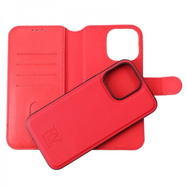 iPhone 15 Pro Max Fodral Magnetiskt Avtagbart Skal Röd