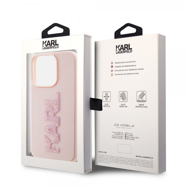 iPhone 15 Pro Max Skal 3D Rubber Karl Rosa