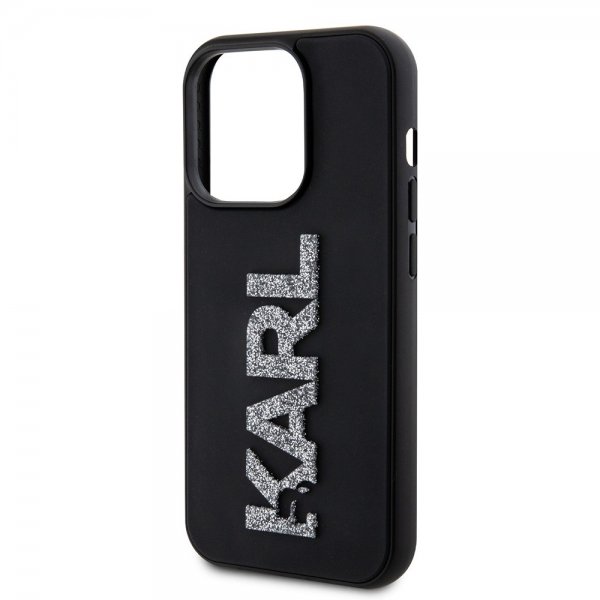 iPhone 15 Pro Max Skal 3D Rubber Karl Svart