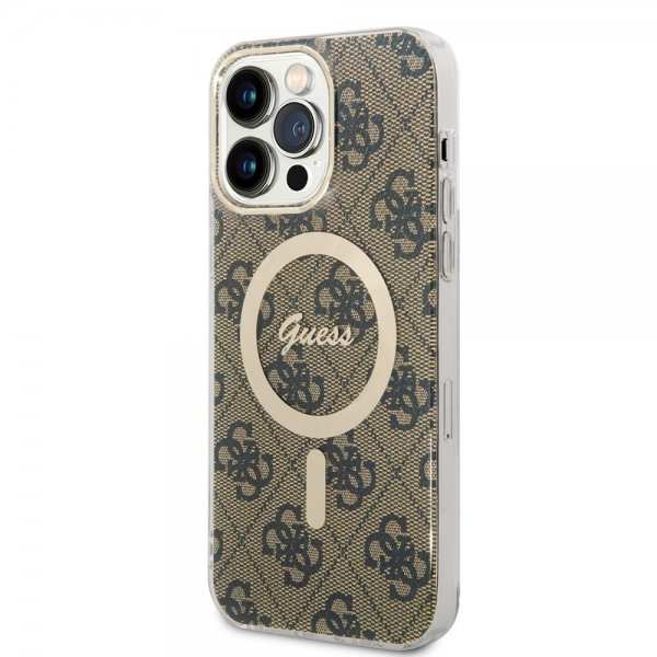 iPhone 15 Pro Max Skal 4G Pattern MagSafe Brun