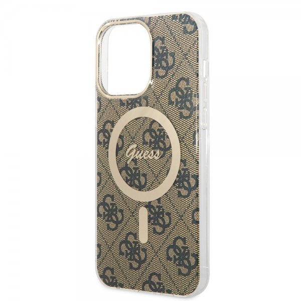 iPhone 15 Pro Max Skal 4G Pattern MagSafe Brun