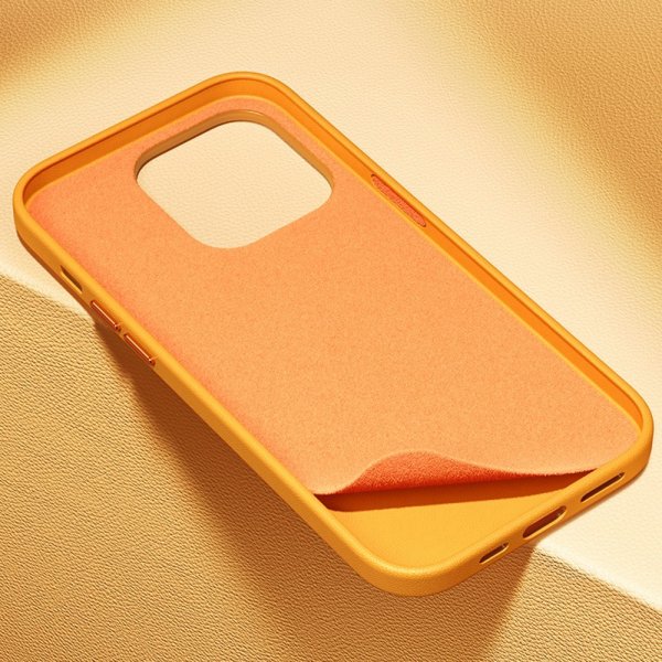 iPhone 15 Pro Max Skal Fauxther Series MagSafe Orange
