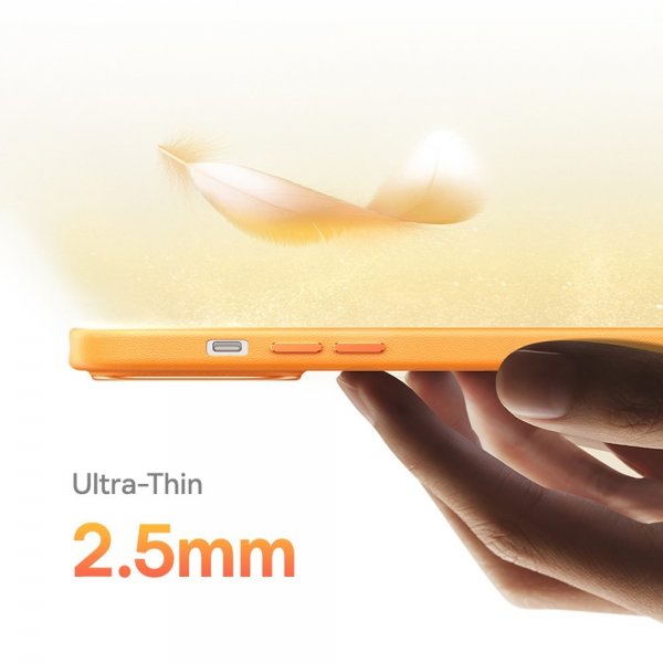 iPhone 15 Pro Max Skal Fauxther Series Orange