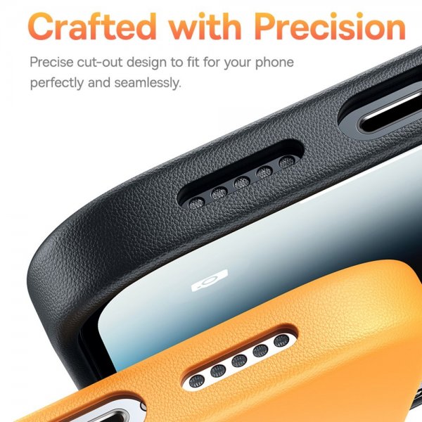 iPhone 15 Pro Max Skal Fauxther Series Svart