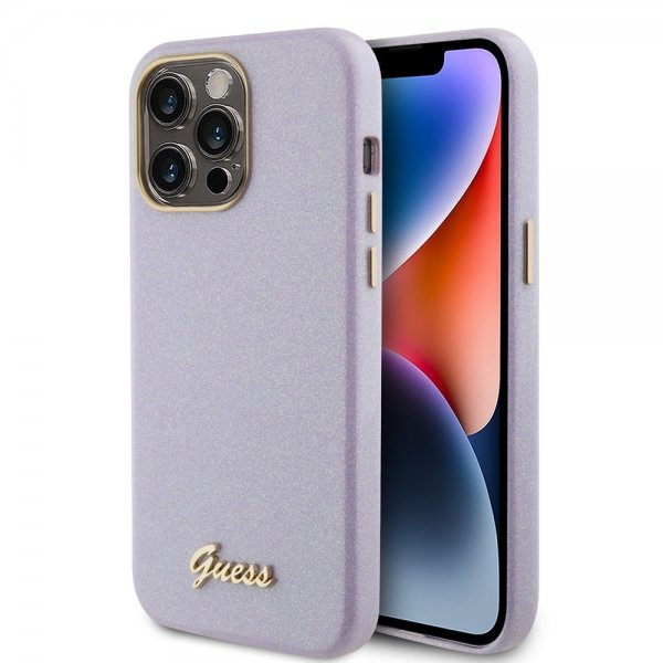 iPhone 15 Pro Max Skal Full Glitter Wrapped Lilac