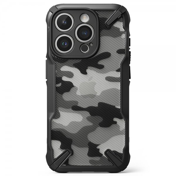 iPhone 15 Pro Max Skal Fusion X Design Camo Black