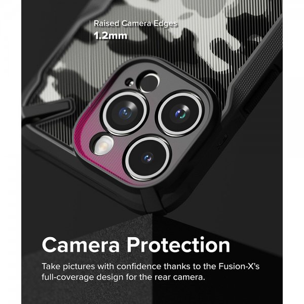 iPhone 15 Pro Max Skal Fusion X Design Camo Black