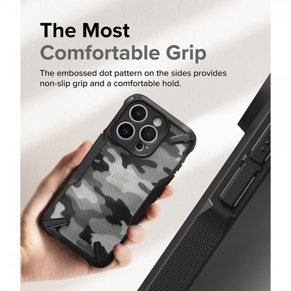 iPhone 15 Pro Max Skal Fusion X Design Camo Black