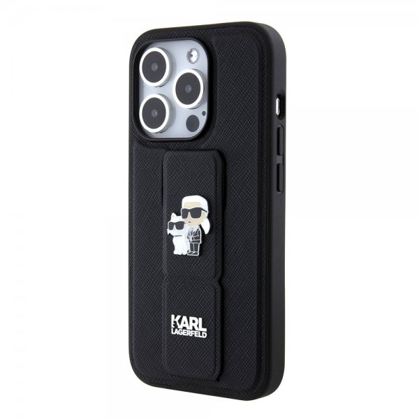 iPhone 15 Pro Max Skal Grip Stand Function Svart