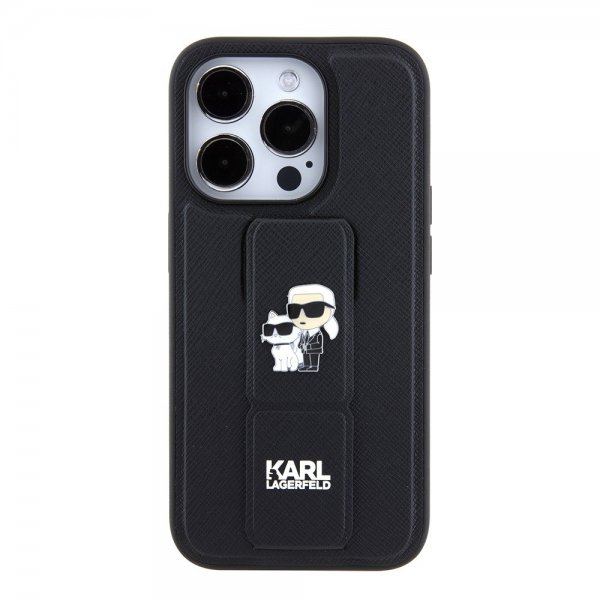 iPhone 15 Pro Max Skal Grip Stand Function Svart