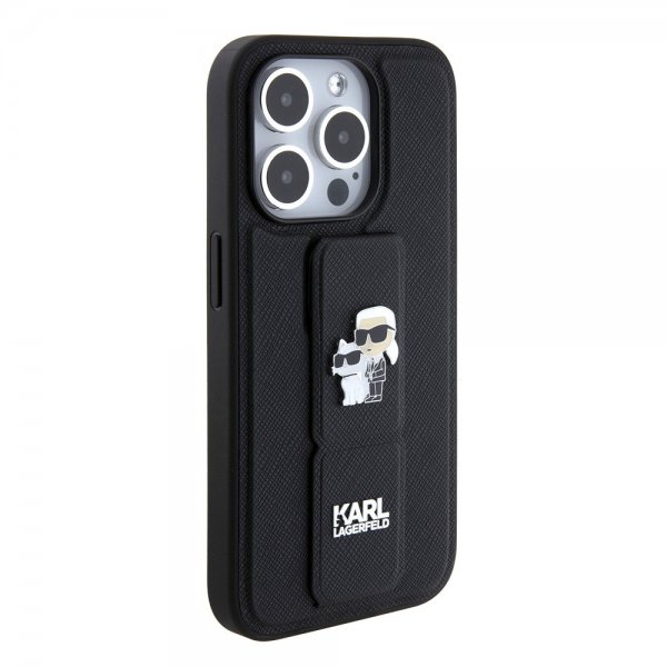 iPhone 15 Pro Max Skal Grip Stand Function Svart