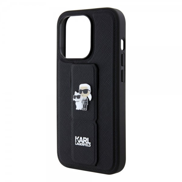 iPhone 15 Pro Max Skal Grip Stand Function Svart