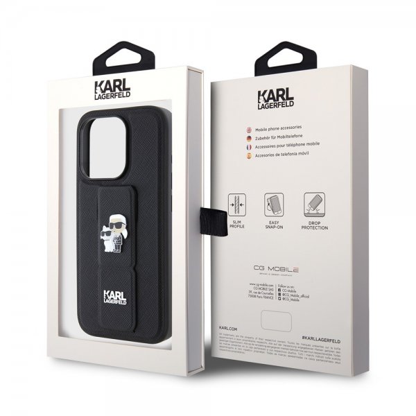 iPhone 15 Pro Max Skal Grip Stand Function Svart