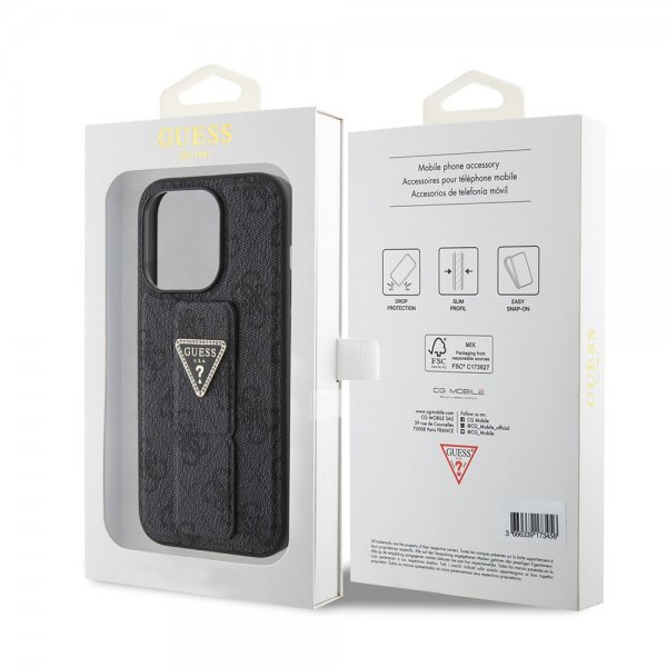 iPhone 15 Pro Max Skal Grip Stand Function Svart