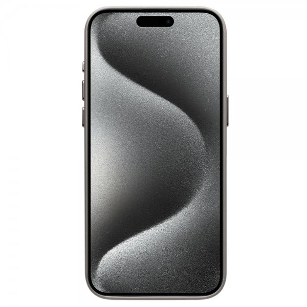 iPhone 15 Pro Max Skal Konstläder MagSafe Grå