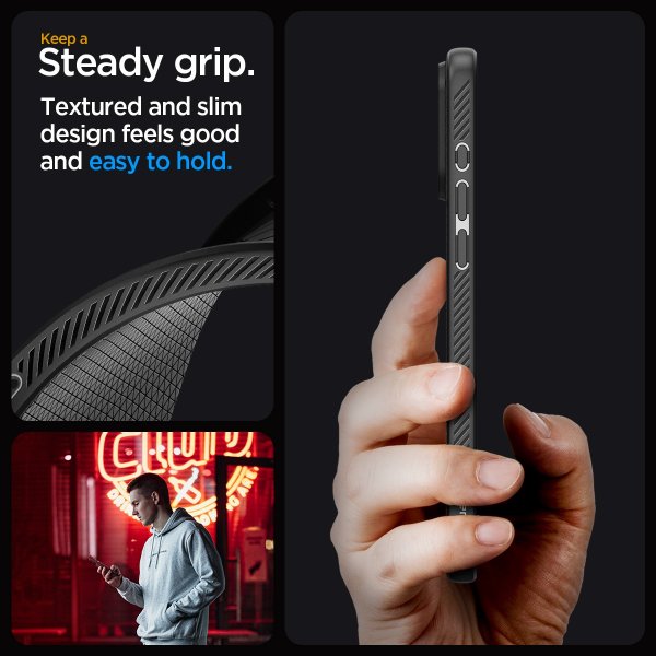 iPhone 15 Pro Max Skal Liquid Air Matte Black