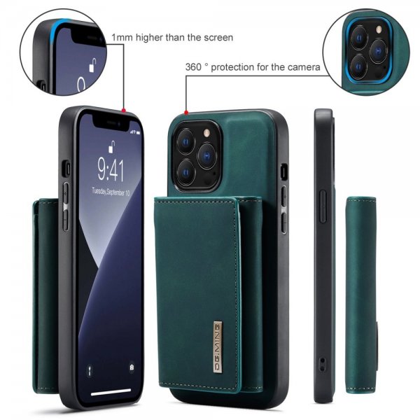 iPhone 15 Pro Max Skal M1 Series Löstagbar Korthållare Grön