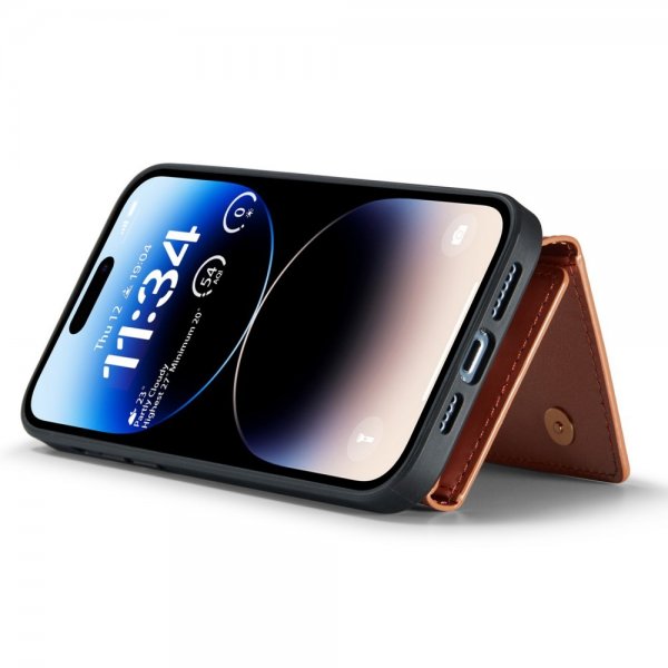 iPhone 15 Pro Max Skal M3 Series Löstagbar Korthållare Glitter Roseguld