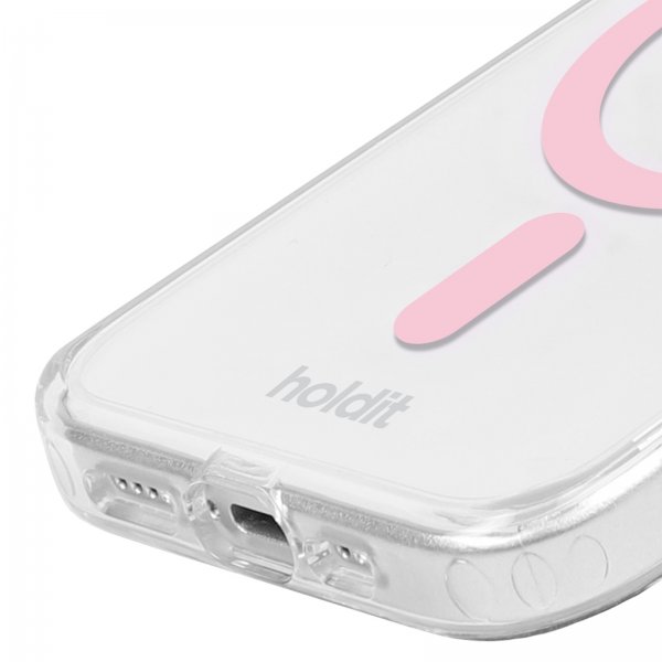 iPhone 15 Pro Max Skal MagSafe Case Rosa Transparent
