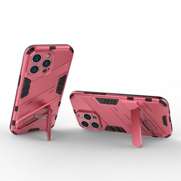 iPhone 15 Pro Max Skal med Stativ Magenta