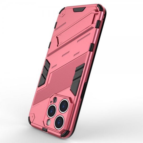 iPhone 15 Pro Max Skal med Stativ Magenta